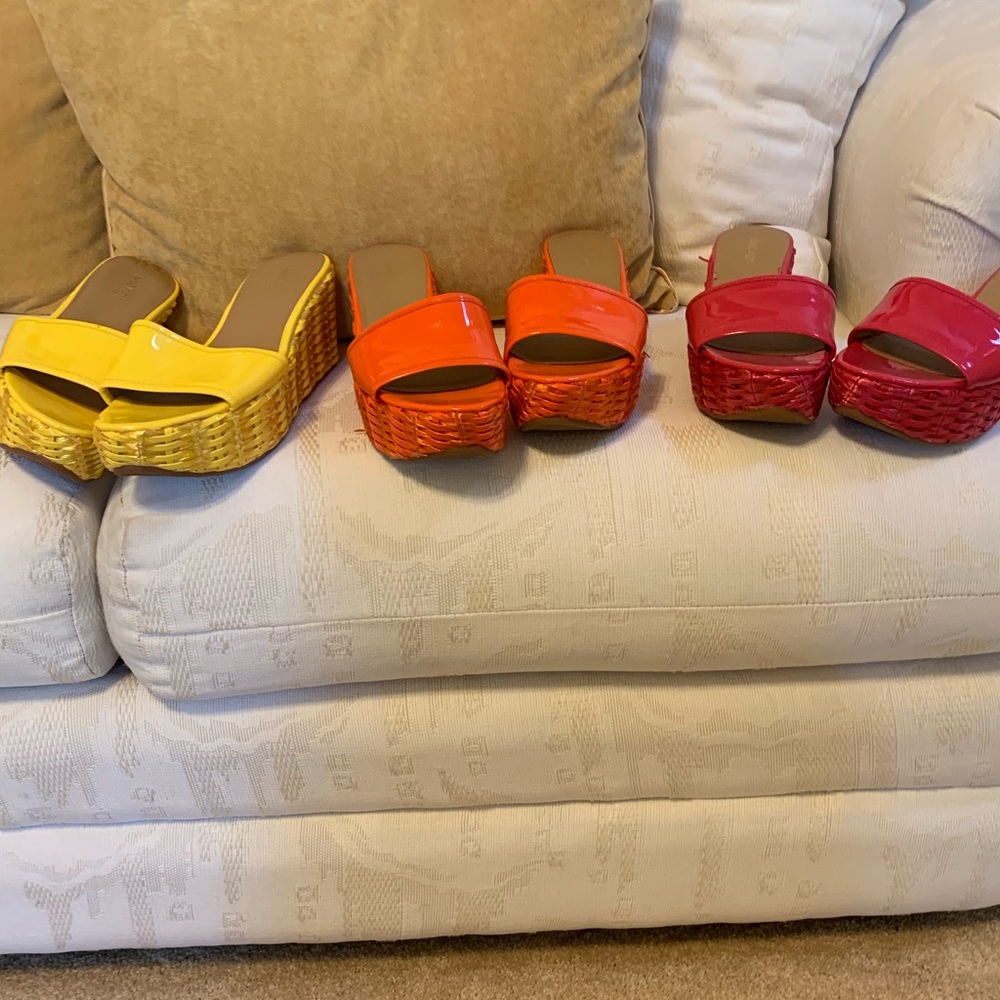 Nine West Patent leather wedge